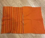 (2) Rachael Ray 2-IN-1 Moppine Kitchen Towel & Pot Holder Orange Striped. Fixed Price $15.99.