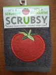Scrubsy Dish Towel Gray Tomato By Mu Kitchen. Fixed Price $10.00.