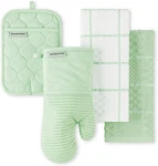 Kitchenaid Quilted Cotton Terry Cloth Oven Mitt, Pot Holder, Towel 4-PAC. Fixed Price $42.40.