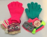 Fox-owl 2 Pair Texting Gloves Set Full & Fingerless Cover Size Stretch Nwt. Fixed Price $20.00.