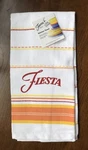 Logo Kitchen Towel - Fiestaware Hand Dish White Scarlet Tangerine. Fixed Price $15.00.