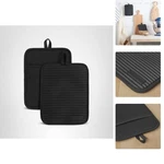 Elegant Ribbed Soft Silicone Pot Holders, 7"X9" - Perfect For Home Chefs. Fixed Price $12.34.