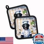 Caroline's Treasures Carolines Flat-coated Retriever The Chef Pair Of. Fixed Price $37.00.