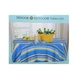 Arlee Indoor Outdoor Tablecloth (stripe Cobalt, Oblong 60 X 84 ). Fixed Price $34.99.