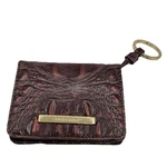 Brahmin Ady Cordelia Wallet Croc-embossed Leather Fig Key Ring Credit Card. Fixed Price $49.99.