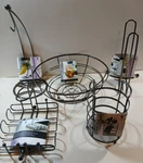Black Chrome Vanderbilt Home Kitchen 5 Piece Set Fruit Basket, Banana Tree, More. Fixed Price $29.99.