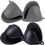 Heat Resistant Mini Oven Gloves - 2 Pairs Silicone Potholders For Kitchen Use. Fixed Price $16.19.