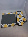 Hotel Tear Apron & Oven Mitts With Neoprene Yellow Gray. Fixed Price $15.99.