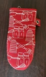 Kay Dee Designs Red Kitchen Cooking Utensil Oven Mitt White Line Drawing. Fixed Price $5.99.