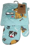 Oven Mitt & Pot Holder Set Best Friends Forever 7" X 13" 8". Fixed Price $14.39.