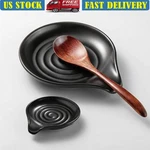 Ceramic Spoon Rest Kitchen Utensil Holder Countertop Organizer Heat Resistant Us. Fixed Price $10.01.