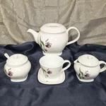 John Hinde Wild Irish Flowers Tea Set Pot Cream Sugar Cup Saucer Spring Cottage. Fixed Price $61.56.
