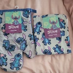 Disney Stitch Cotton Oven Mitt & Kitchen Towel Set Blue Gray Pink. Fixed Price $12.99.