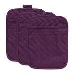 Dii Heat Resistant Quilted Cotton, Pocket Potholder, 7X9, Eggplant, 3 Piece. Fixed Price $19.58.