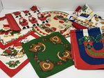 Vtg Lot Ulster Weavers Christmas Tea Towels 100% Irish Linens Table Runner. Fixed Price $39.99.