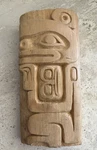 Pacific Northwest Indigenous Hand-carved Wall Art. Fixed Price $75.00.