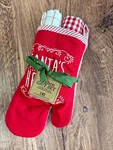 Dii Design Imports Santa's Helper Christmas Potholder & Dishtowel Gift Set Nwt. Fixed Price $15.00.