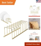Spectrum Euro Kitchen Organizer Metal Dish Rack Cutting Board Holder Stand Fo.... Fixed Price $33.99.