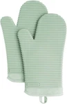 Kitchenaid Silicone Oven Mitt Set Pistachio Soft Ribbed 13"L X 7.5"W - 2. Fixed Price $34.99.