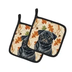 Carolines Treasures WDK7981PTHD 7.5 X In. Black Pug Heirloom Fall Pair Of.... Fixed Price $30.72.