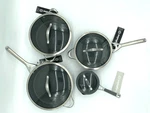 Calphalon Simply & Classic Nonstick Cookware Set Pots Pans Lids 8 Pcs. Fixed Price $116.95.