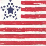 Ideal Home Range Cocktail 3-PLY Paper Napkins, Distressed Flag, 20-COUNT. Fixed Price $7.88.