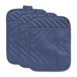 Dii Heat Resistant Quilted Cotton, Pocket Potholder, 7X9, French Blue, 3 Piece. Fixed Price $22.89.