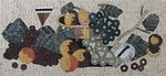 Mosaic Marble Colorful Fruits Kitchen Backsplash Creative Design 30X14 Inches. Fixed Price $250.00.