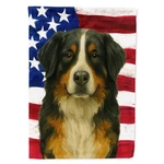 Carolines Treasures WDK6138CHF 40 X 28 In. Bernese Mountain Dog American Flag.... Fixed Price $36.73.