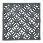 Flag Emotes Cast Iron Trivet - Decorative Black Hot Pad 5.25" Square. Fixed Price $7.20.