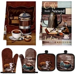 6 Pcs Kitchen Decor Accessorie Farmhouse Towels Pot Holders Oven .... Fixed Price $23.09.