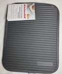 Kitchenaid Pot Holders Gray Textured Silicone (2) 7 9 Nwt. Fixed Price $16.99.