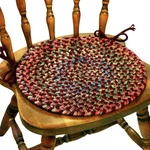 Rhody Rug Katie KA43 Burgundy 15" X Chair Pad SET-OF-4 Round Cush.... Fixed Price $103.15.