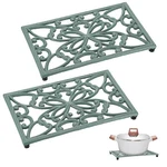 Sumnacon Cast Iron Trivet 2 Pack For Hot Dishes Pots Pans Plates .... Fixed Price $41.09.