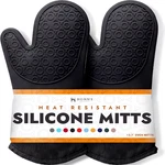Homwe Bpa-free Silicone Oven Mitts Ultra Heat Resistant Up To 500F. Fixed Price $24.55.
