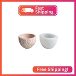 Diamond Texture Concrete Flower Pot Silicone Mold Plaster Succulent Planter Vase. Fixed Price $16.94.