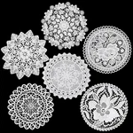 6 Pack Crochet Doilies Vintage Lace Inch White Round Cloth Doily. Fixed Price $10.99.