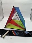 Prism Triad Box Kite Complete Set W/ Case Line 16" Read Stains. Fixed Price $24.99.