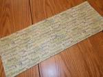 Spring Easter Mini Table Runner Toilet Tank Topper Bathroom Handmade Words Green. Fixed Price $8.00.