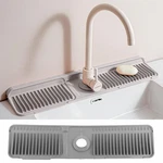 Faucet Mat For Kitchen Sink, 24" Long 6 Slope Silicone Fast Self-draining Si.... Fixed Price $14.82.