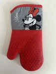 Disney Minnie Mouse Oven Mitt Potholder Thick Red Silicone Both Sides 12.5" X 7". Fixed Price $14.99.