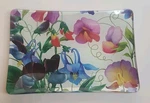 Michel Design Works Sweet Peas Rectangle Glass Soap Dish Floral Multi-color Nwob. Fixed Price $9.99.