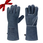 Fireplace Welding Gloves Heat Resistant 14IN Fireproof Leather For. Fixed Price $14.92.