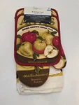 Mainstays 7 Pc. Kitchen Set Towel With Potholders Oven Mitt Country Apple. Fixed Price $12.99.