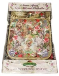 Michal Negrin Kitchen Apron Oven Mitt Pot-holder Set Victorian Roses Retro. Fixed Price $80.00.