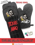 Texas Chainsaw Massacre, Bbq Oven Mitt, Kitchen Towel, And Pot Holde. Fixed Price $23.99.