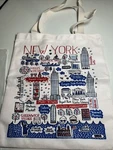 New York Canvas Shopping Tote Bag Hells Kitchen Central Park Statue Of Liberty. Fixed Price $5.00.