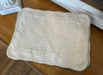 Kaf Home Boutis Rectangle Placemats 14 X20 Set Of Flax Nwt Open Box Read. Fixed Price $32.94.