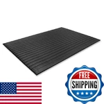 Genuine Joe Air Step Anti-fatigue Black Mat, 36" X 24" W. Fixed Price $31.28.