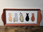 Ulster Weavers Cats Waiting Melamine Serving Tray. Fixed Price $31.99.